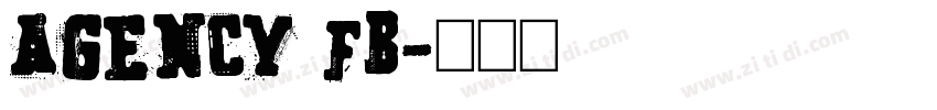 agency fb字体转换